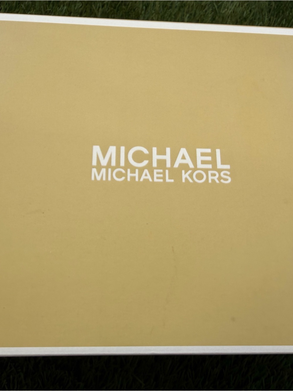 Michael Kors Women's Sneaker Box in Gold and White